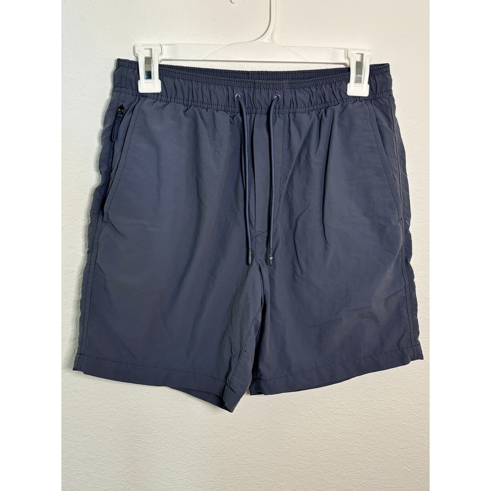 American Eagle Mens Navy Blue Mesh Lined Active Athletic Shorts XS Drawstring